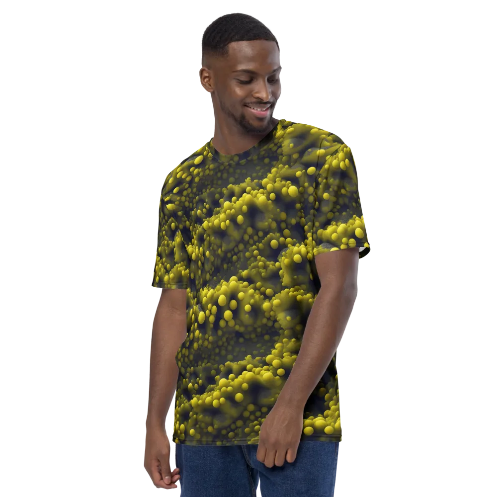 Citron Nebula on Men's Crew Neck T-Shirt — Left