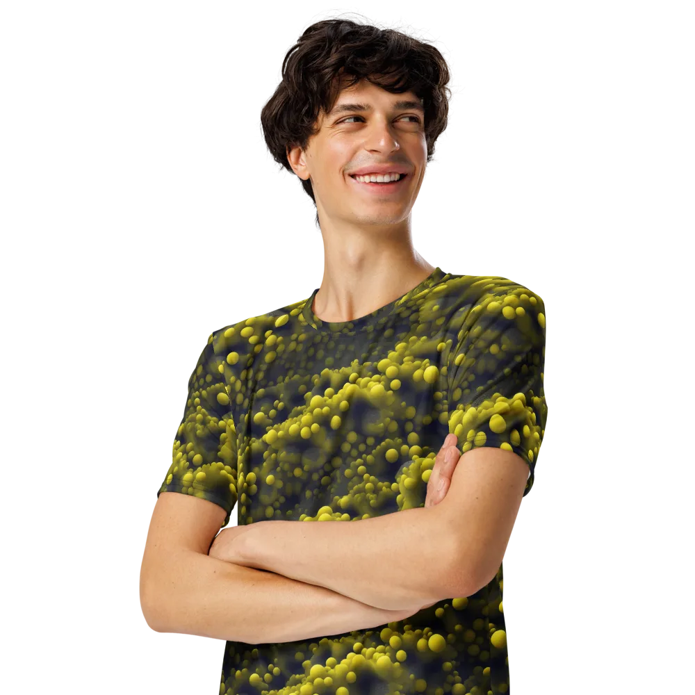 Citron Nebula on Men's Crew Neck T-Shirt — Left Front