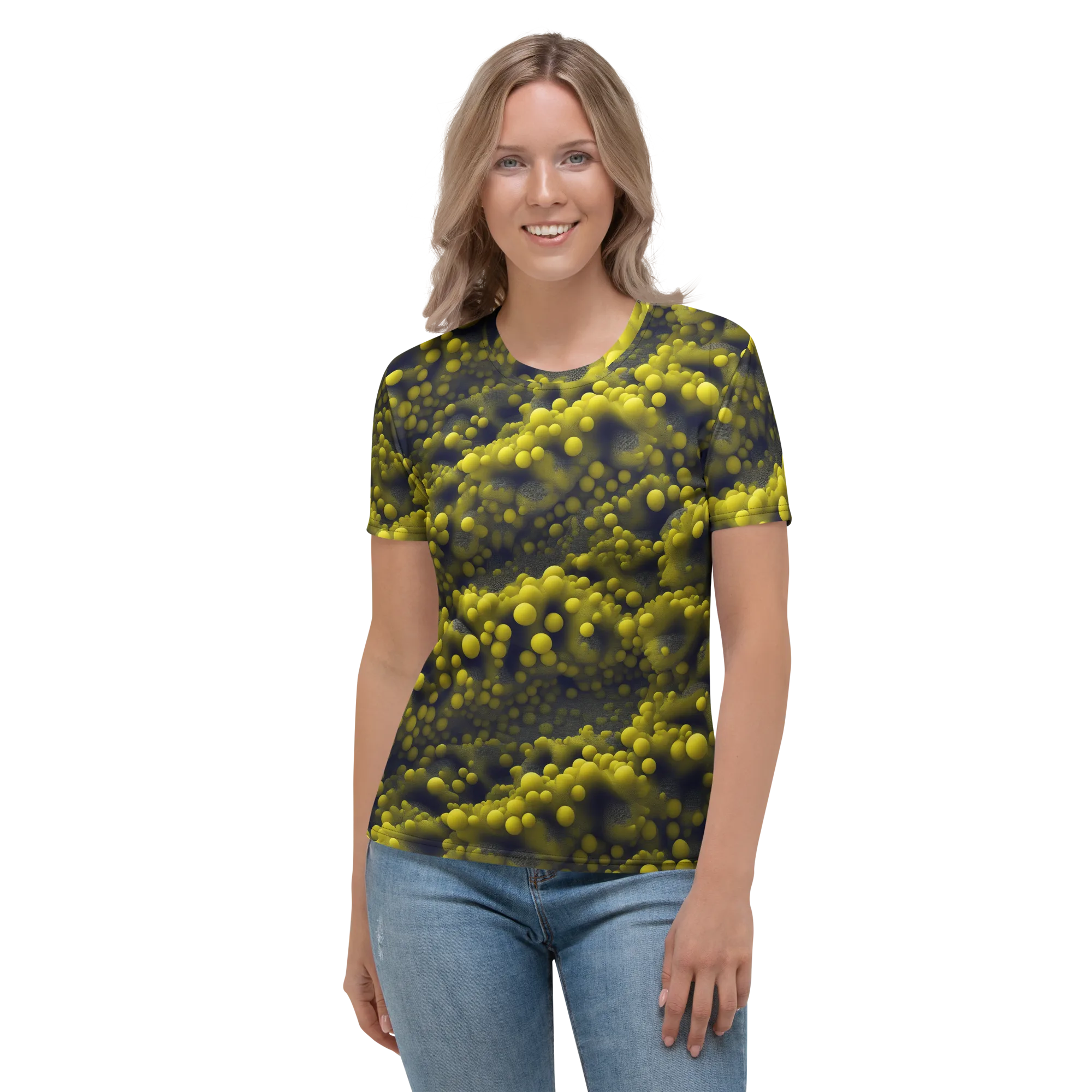 Citron Nebula on Women's Crew Neck T-Shirt — Front