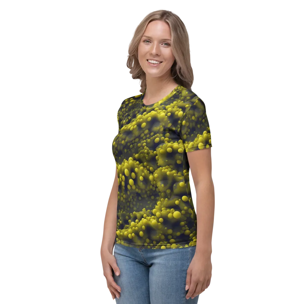 Citron Nebula on Women's Crew Neck T-Shirt — Left