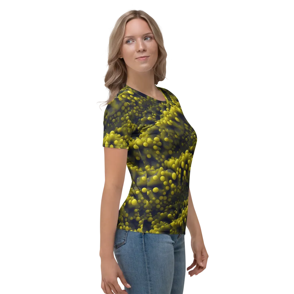 Citron Nebula on Women's Crew Neck T-Shirt — Right