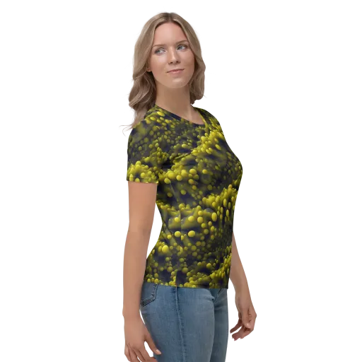 Citron Nebula on a Women's Crew Neck T-Shirt