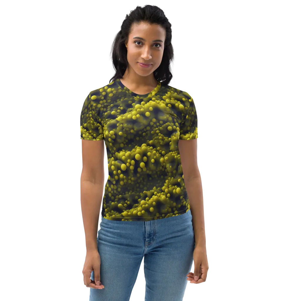 Citron Nebula on Women's Crew Neck T-Shirt — Front