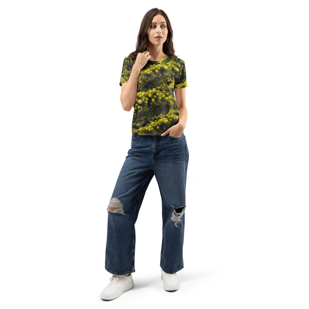 Citron Nebula on Women's Crew Neck T-Shirt — Front