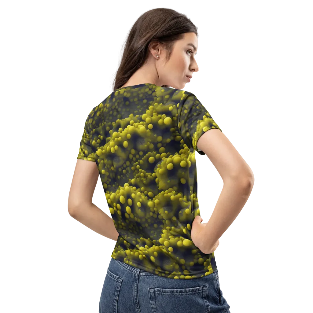 Citron Nebula on Women's Crew Neck T-Shirt — Back