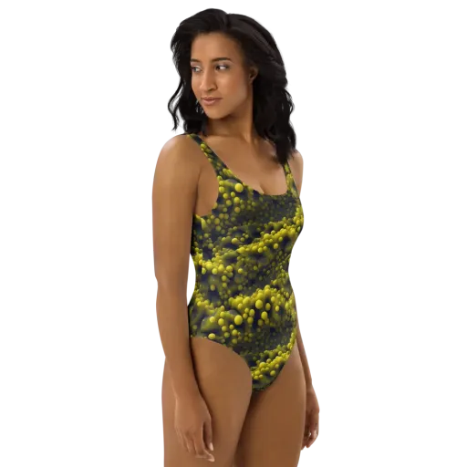 Citron Nebula on a One-Piece Swimsuit