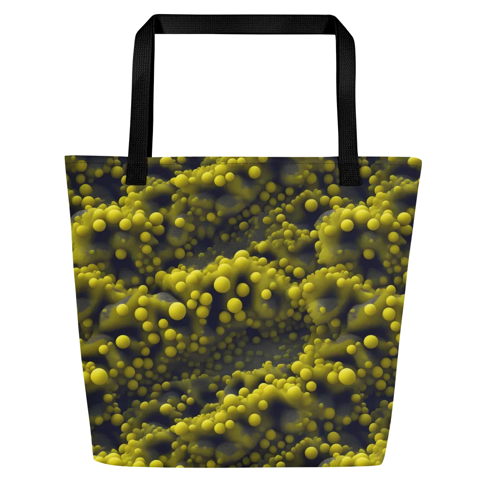 Citron Nebula on Large Tote Bag W/ Pocket — Front