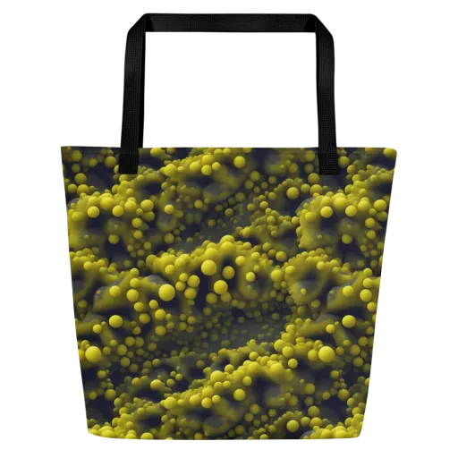 Citron Nebula on a Large Tote Bag W/ Pocket