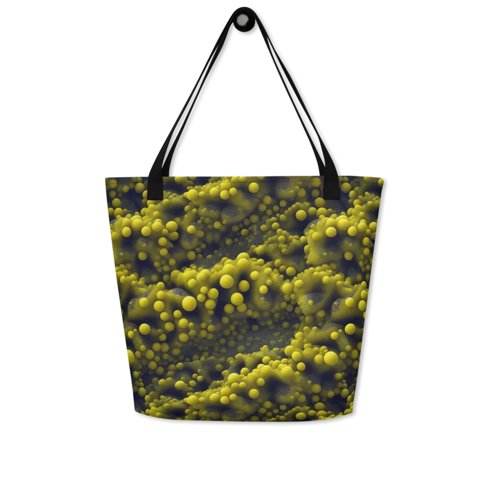 Citron Nebula on Large Tote Bag W/ Pocket — Front