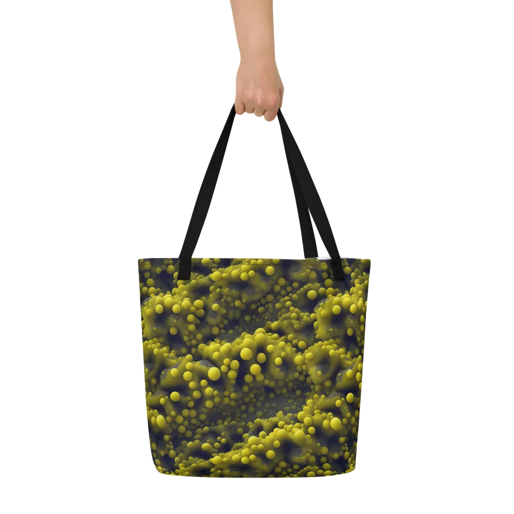 Citron Nebula on Large Tote Bag W/ Pocket — Front