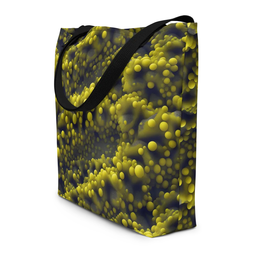 Citron Nebula on Large Tote Bag W/ Pocket — Front