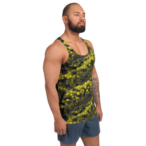Citron Nebula on a Men's Tank Top