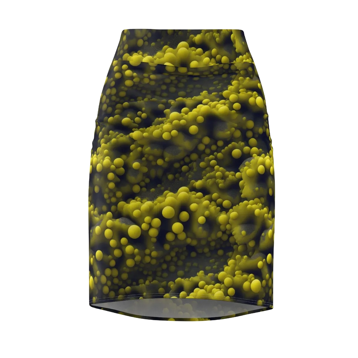 Citron Nebula on Pencil Skirt — Front