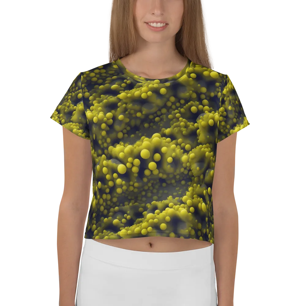 Citron Nebula on Crop Tee — Front