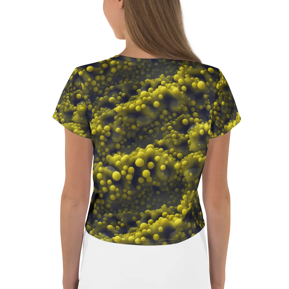 Citron Nebula on Crop Tee — Back