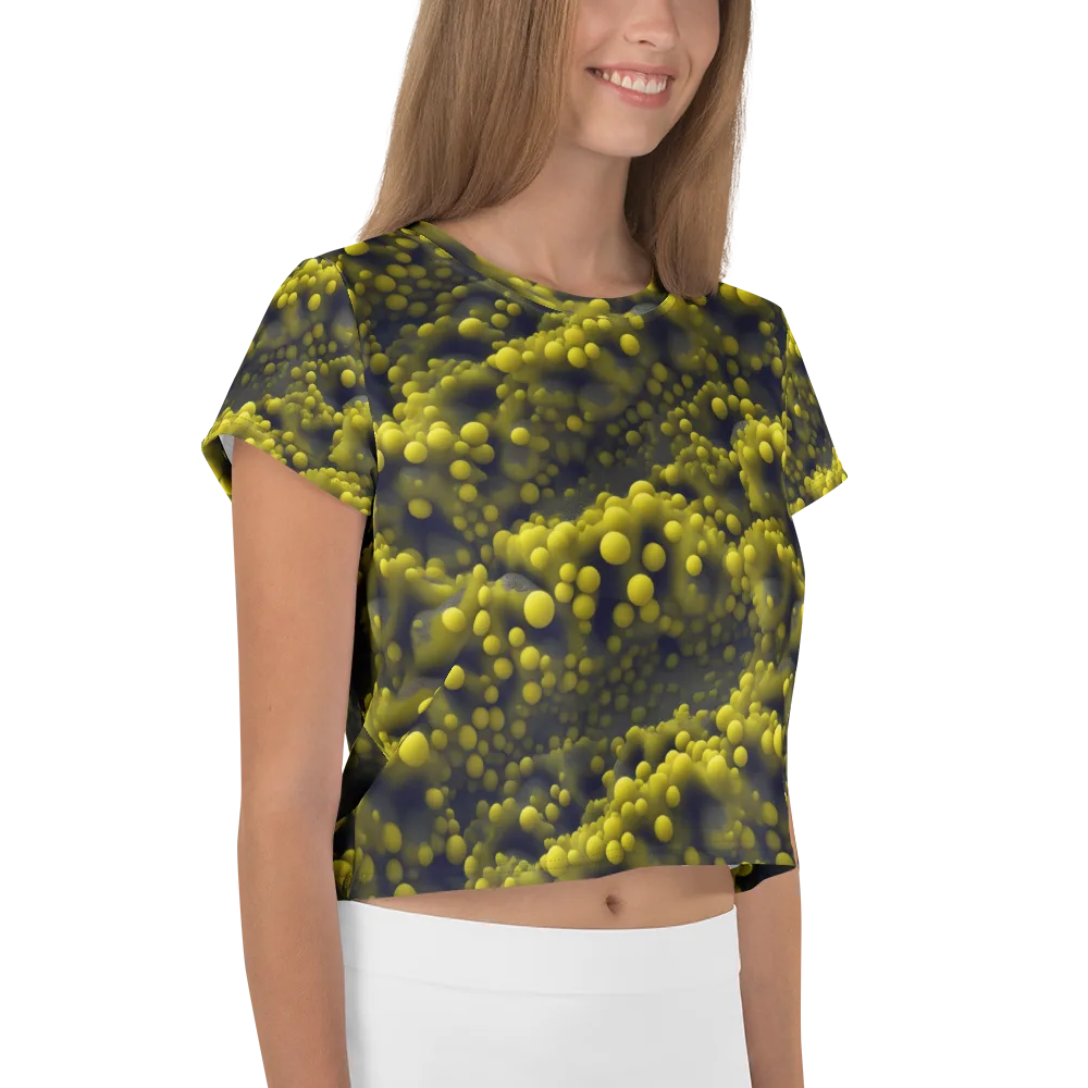 Citron Nebula on Crop Tee — Right