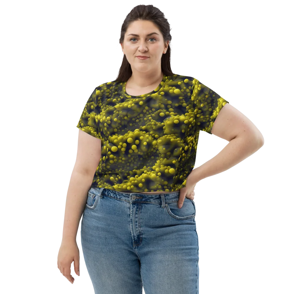 Citron Nebula on Crop Tee — Front
