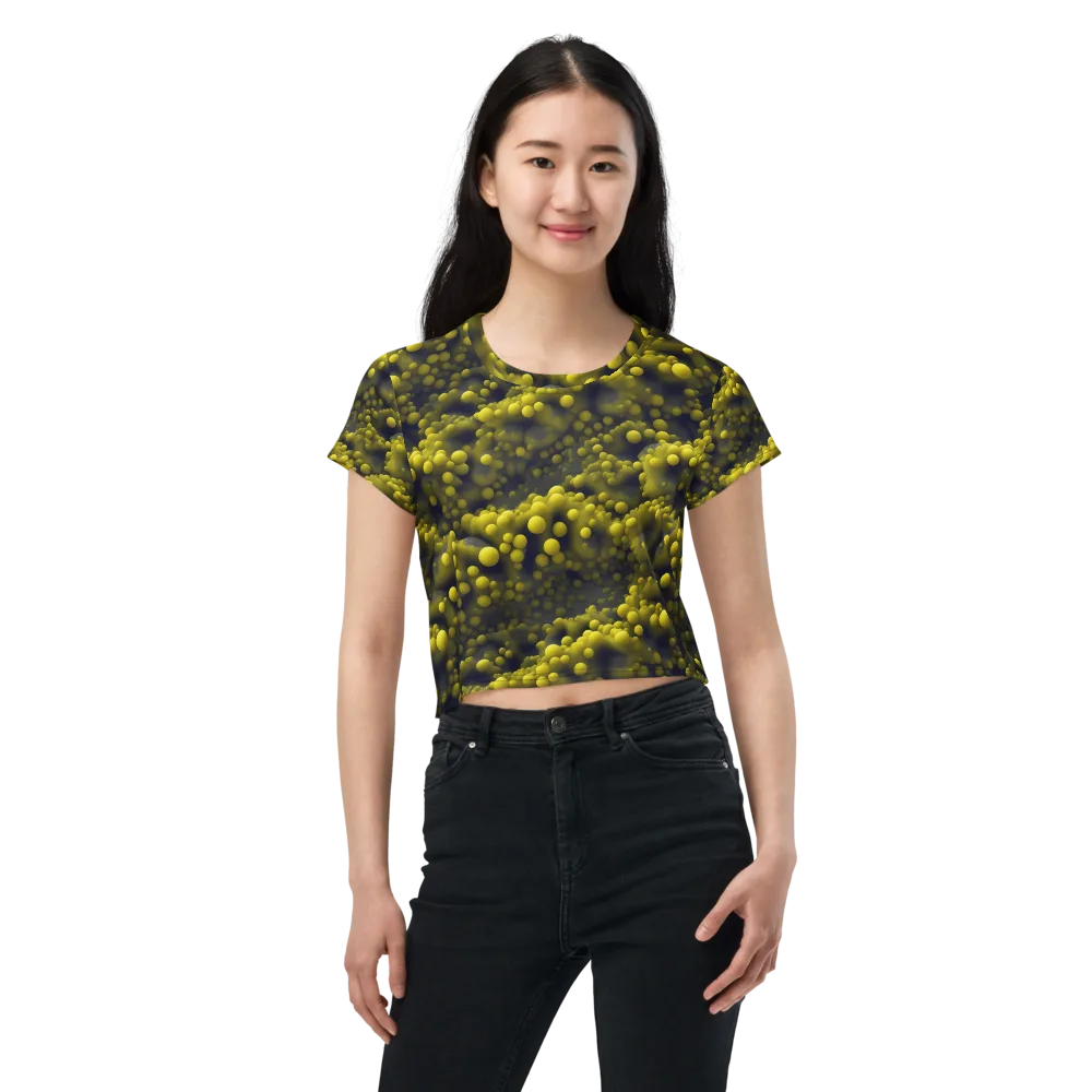 Citron Nebula on Crop Tee — Front
