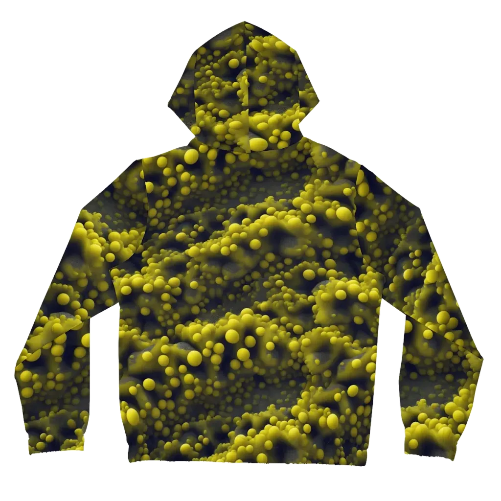 Citron Nebula on Women's Full-Zip Hoodie — Back