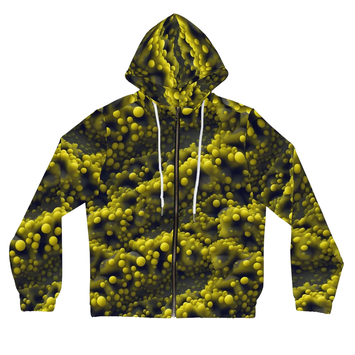 Citron Nebula on Women's Full-Zip Hoodie — Front