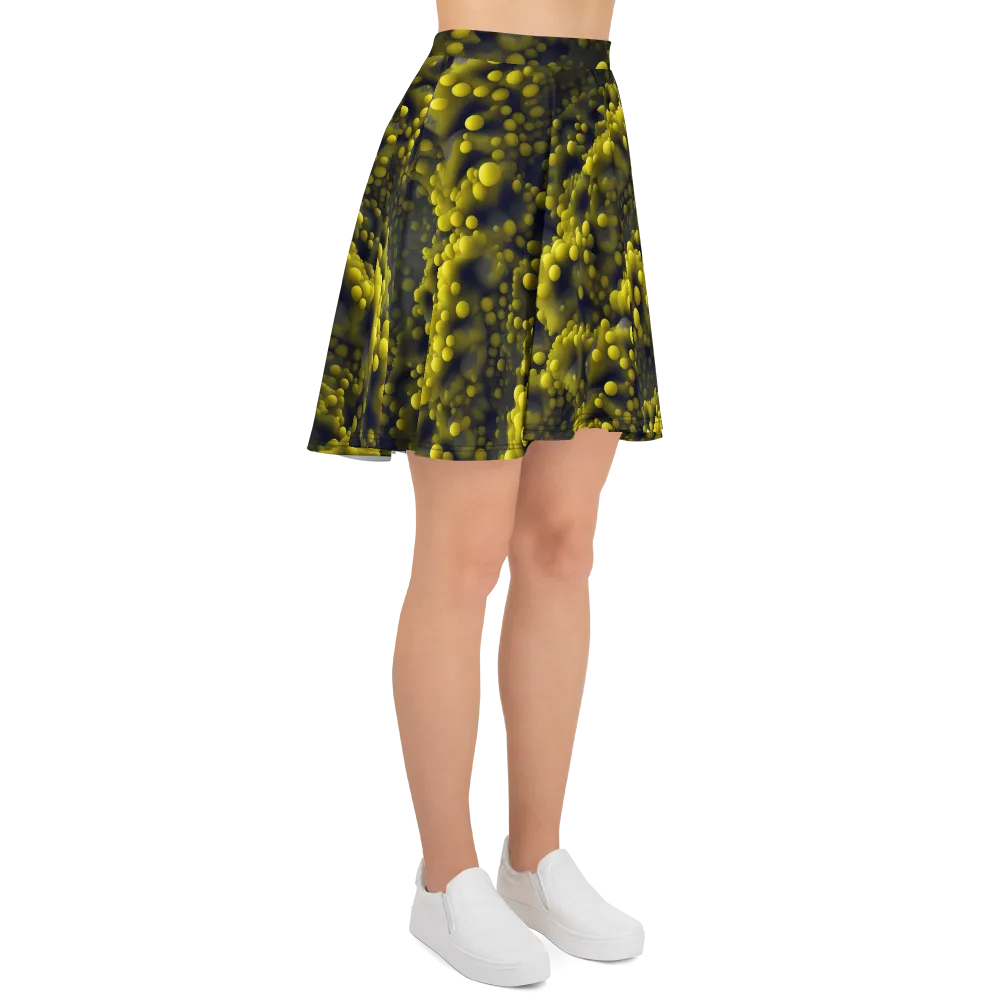 Citron Nebula on Skater Skirt — Right