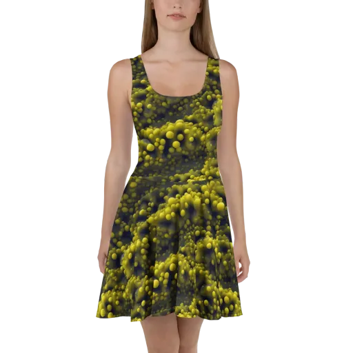 Citron Nebula on a Skater Dress