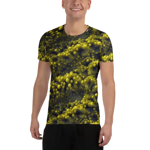 Citron Nebula on a Men's Athletic T-Shirt