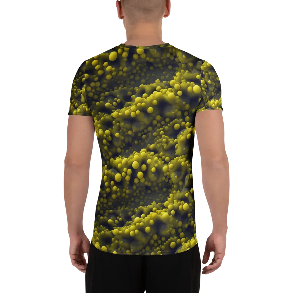 Citron Nebula on Men's Athletic T-Shirt — Back
