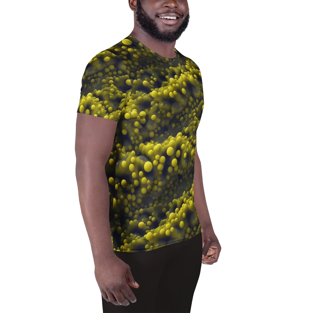 Citron Nebula on Men's Athletic T-Shirt — Right