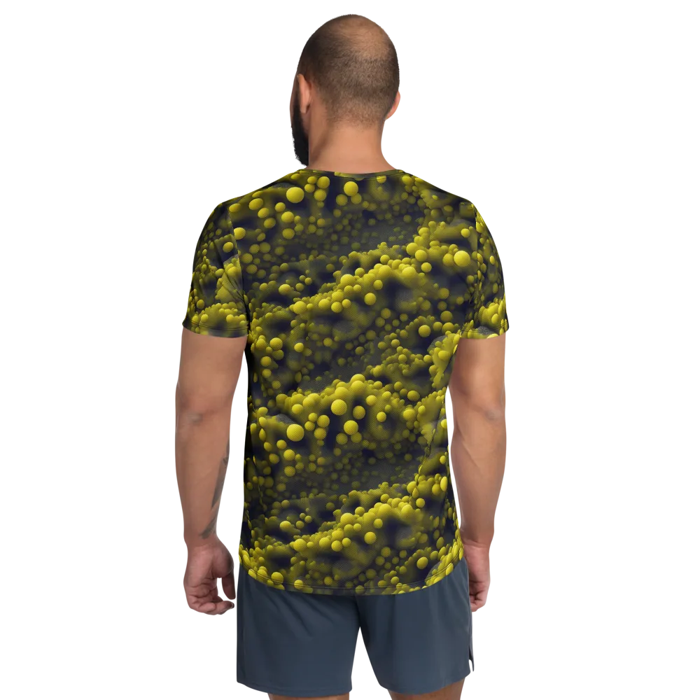 Citron Nebula on Men's Athletic T-Shirt — Back