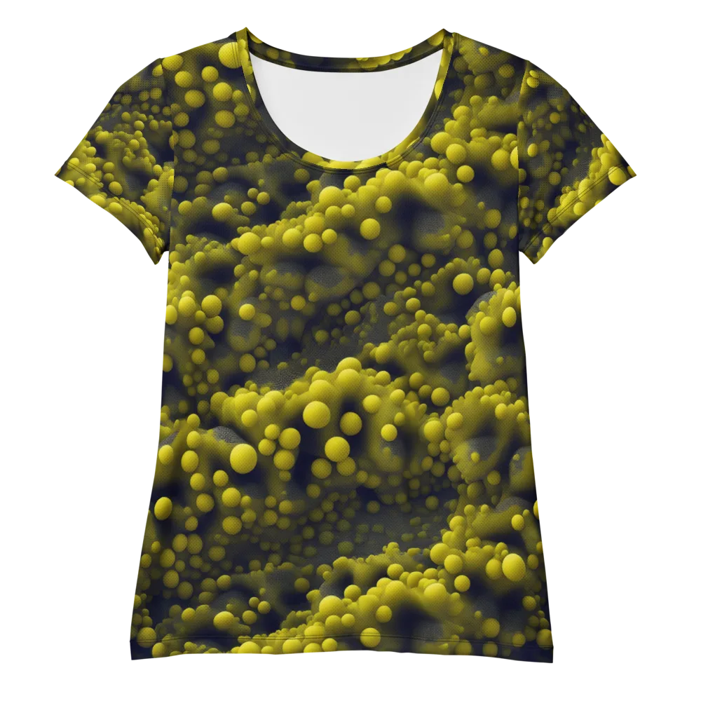 Citron Nebula on Women's Athletic T-Shirt — Front