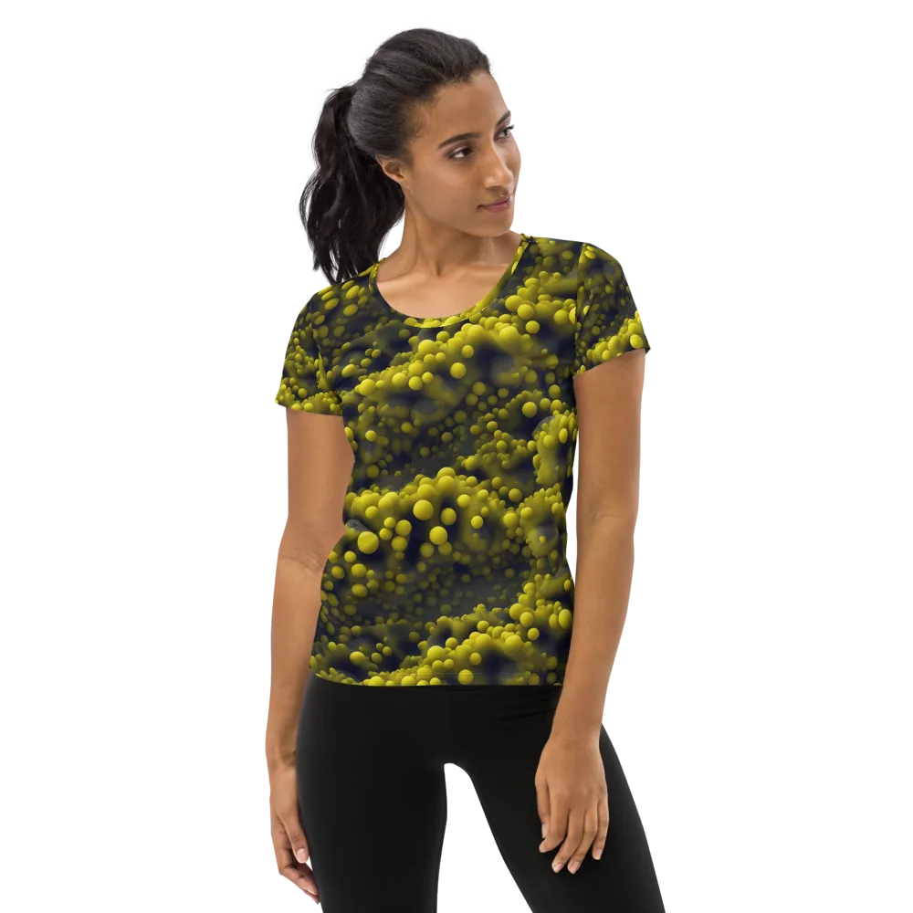 Citron Nebula on Women's Athletic T-Shirt — Front
