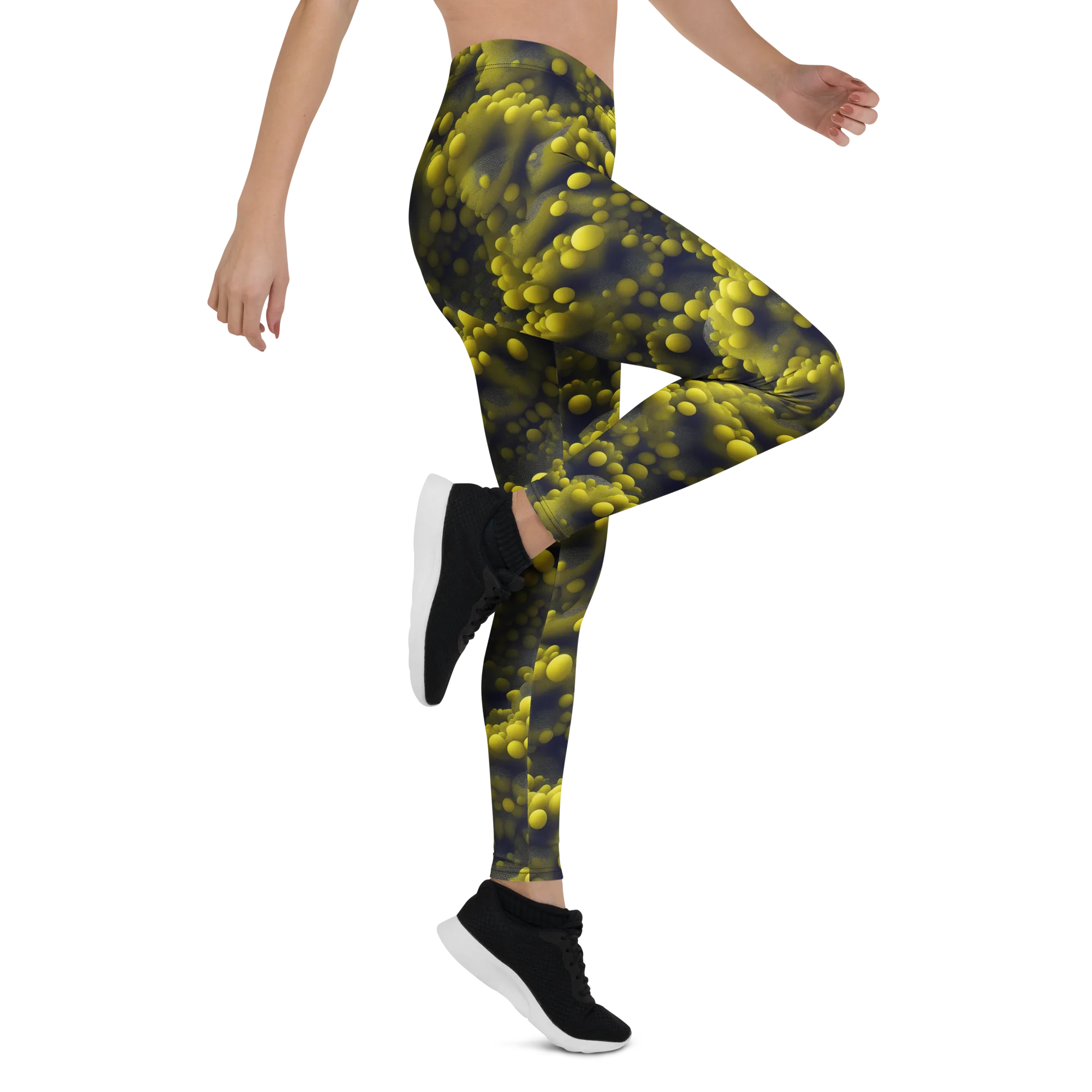 Citron Nebula on Leggings — Right