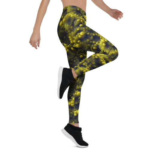 Citron Nebula on a Leggings