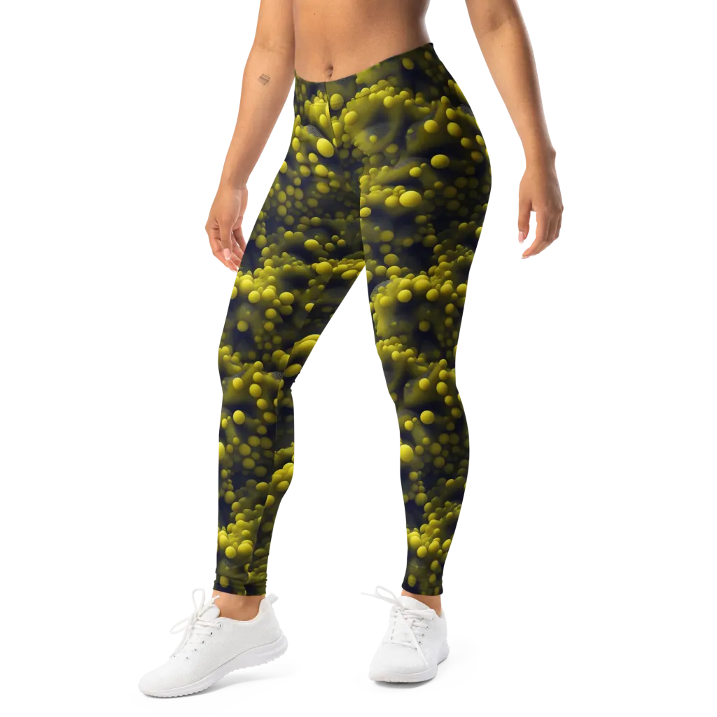 Citron Nebula on Leggings — Left Front