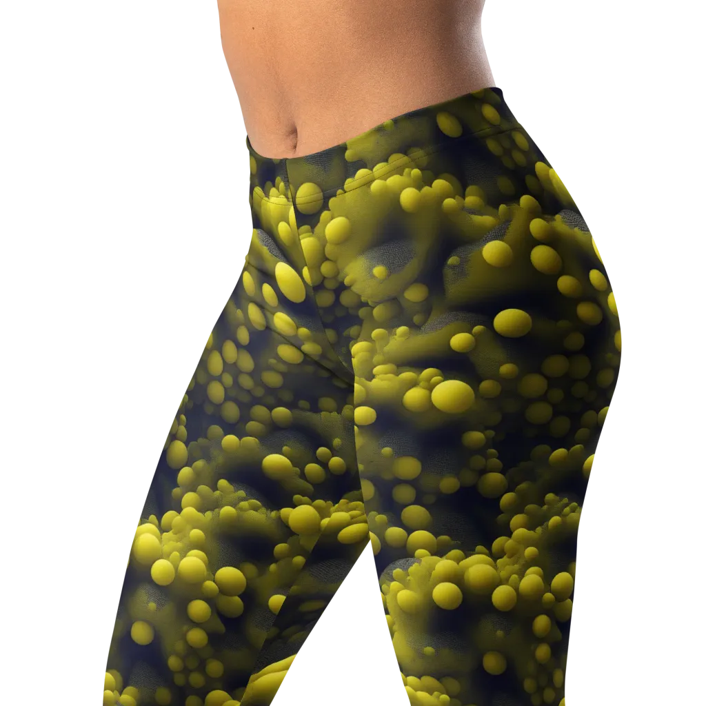 Citron Nebula on Leggings — Left Front