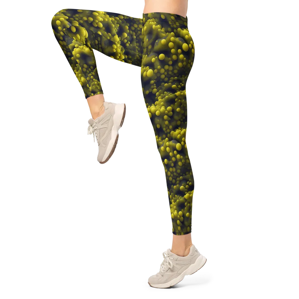 Citron Nebula on Leggings — Left