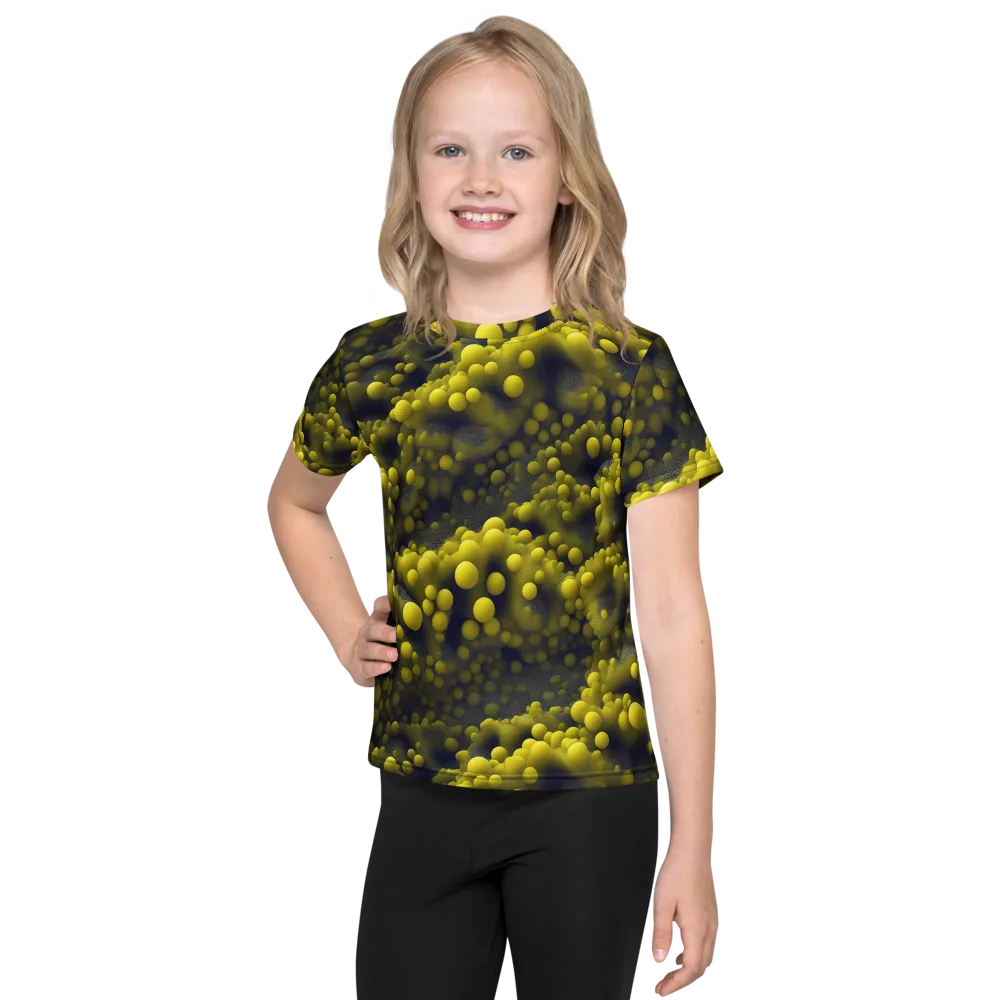 Citron Nebula on Kids Crew Neck T-Shirt — Front