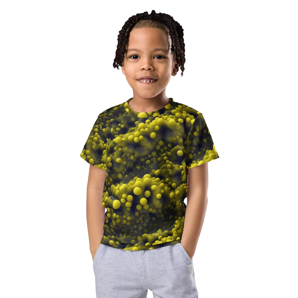 Citron Nebula on Kids Crew Neck T-Shirt — Front