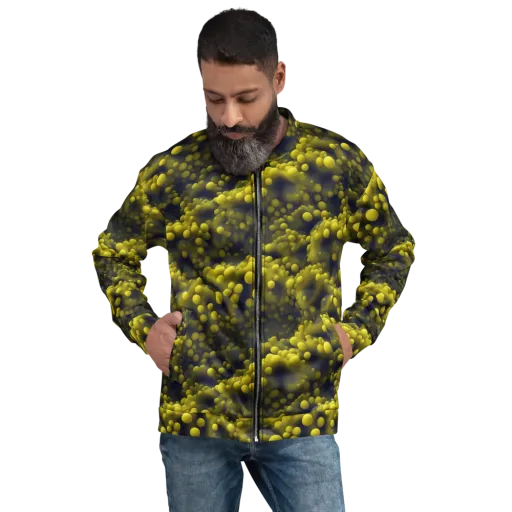 Citron Nebula on a Bomber Jacket