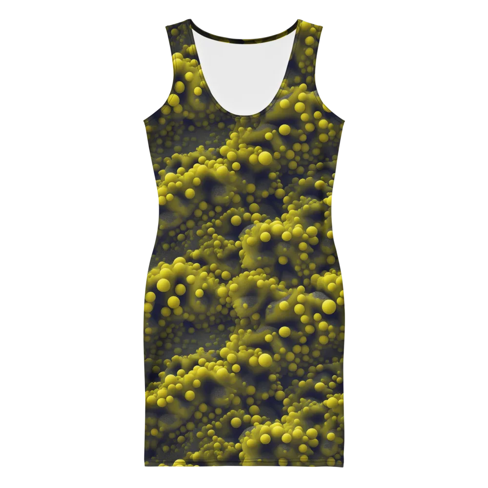 Citron Nebula on Bodycon Dress — Front