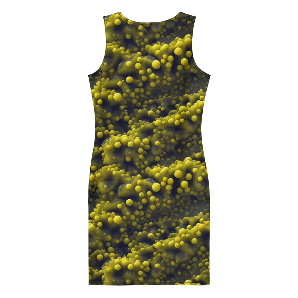 Citron Nebula on Bodycon Dress — Back