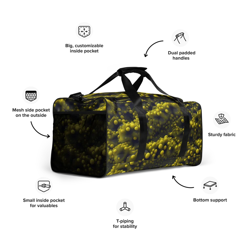Citron Nebula on Duffle Bag — Right Front