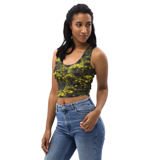 Citron Nebula on a Crop Top