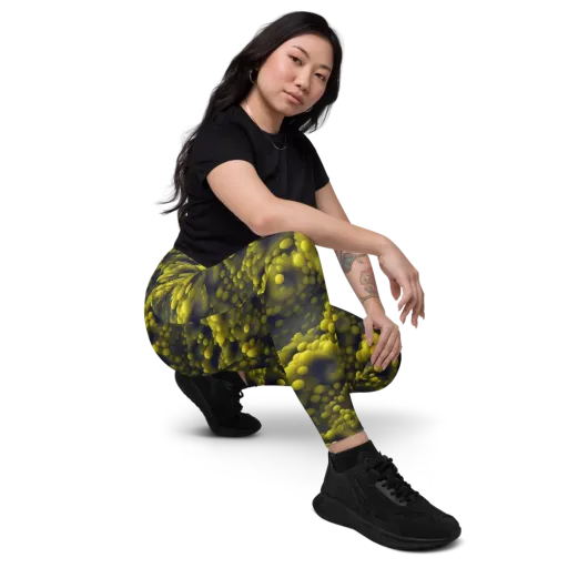 Citron Nebula on a Leggings with Pockets