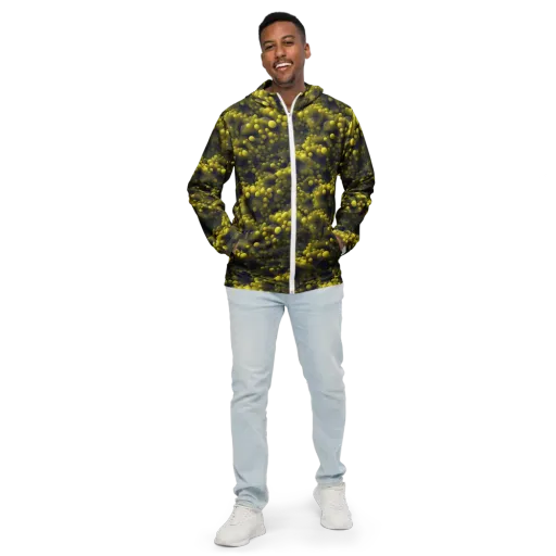 Citron Nebula on a Men's Windbreaker