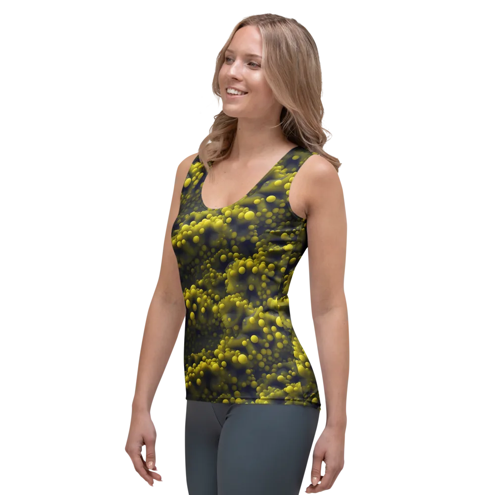 Citron Nebula on Women's Tank Top — Left Front