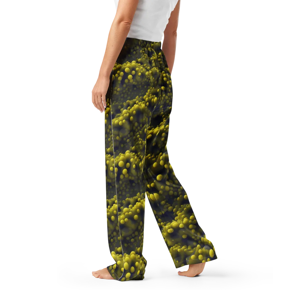 Citron Nebula on Women's Pajama Pants — Left