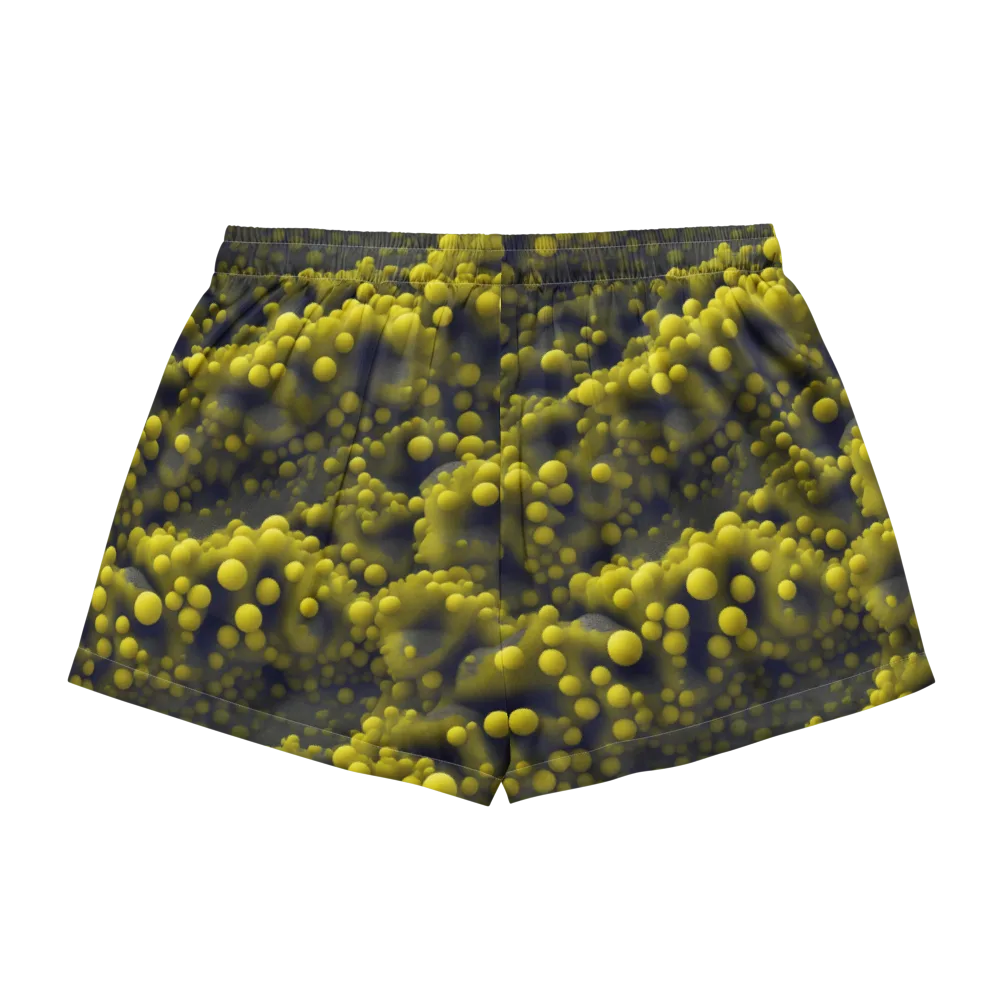 Citron Nebula on Women's Pajama Shorts — Back
