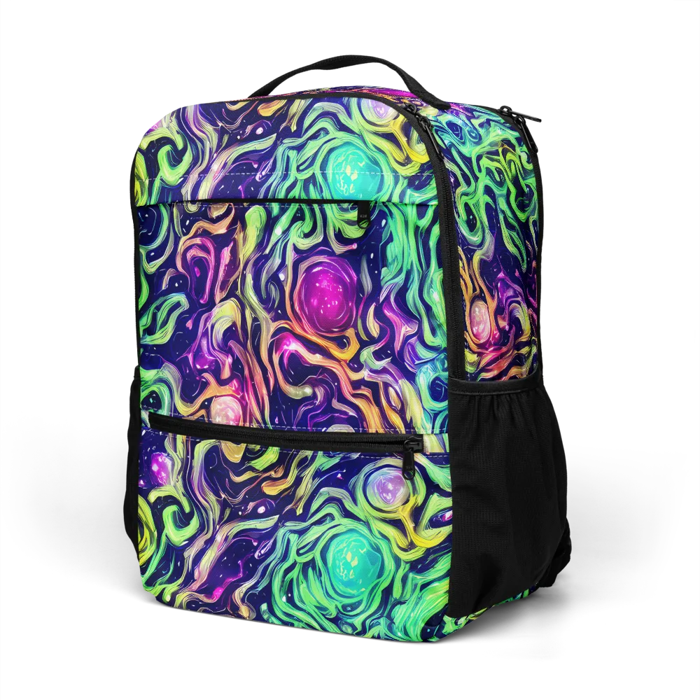 Stellar Psychedelia on Utility Backpack — Left Front
